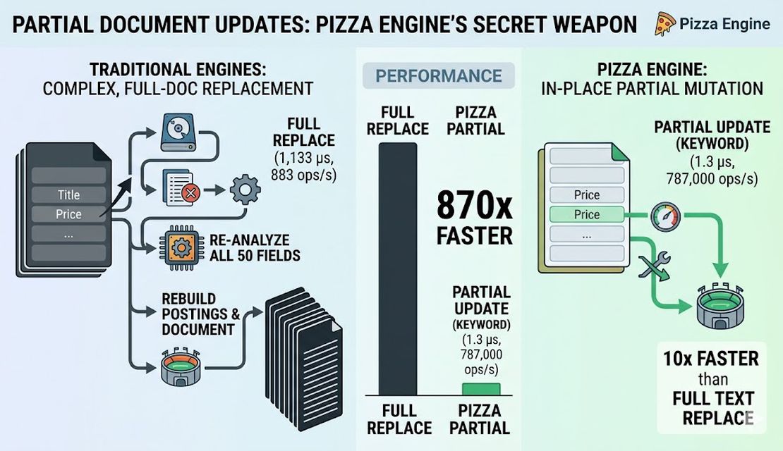 True Partial Updates: How Pizza Engine Achieves 870x Faster Document Mutations